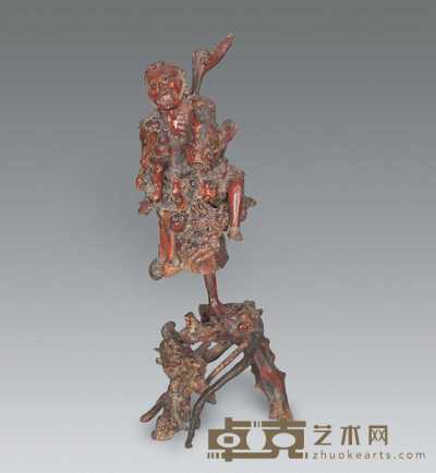 清 根雕铁拐李摆件 60×25cm